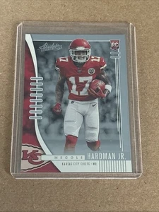 Mecole Hartman 2019 Absolute Rookie Card #128 Kansas City Chiefs - Picture 1 of 2
