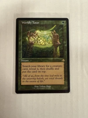 Worldly Tutor (Retro Frame) NM MTG! Dominaria Remastered - Image 1 of 2