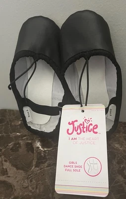 Zapatos de Baile Ballet Justice Suela de Cuero Negros Niñas TALLA 9NUEVOS Foto 1 de 4