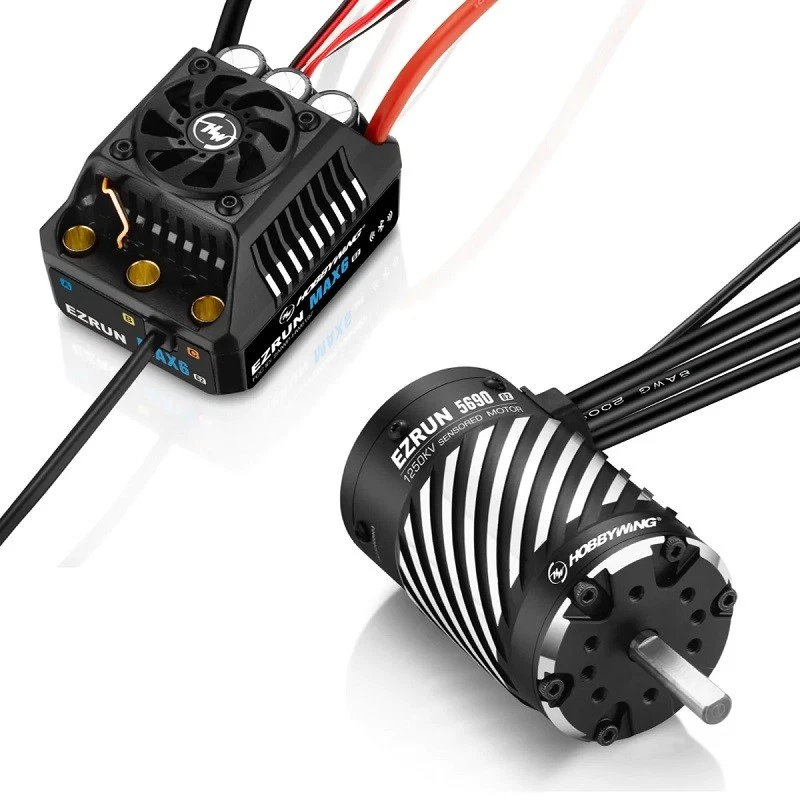 Hobbywing Ezrun MAX6 G2 ESC & 5690SD 1250KV Motor Combo 38010804 - Image 1 of 1
