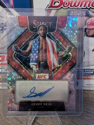 2022 Panini Select UFC Signatures Disco Prizm Geoff Neal #SG-GFN Auto - Image 1 of 2