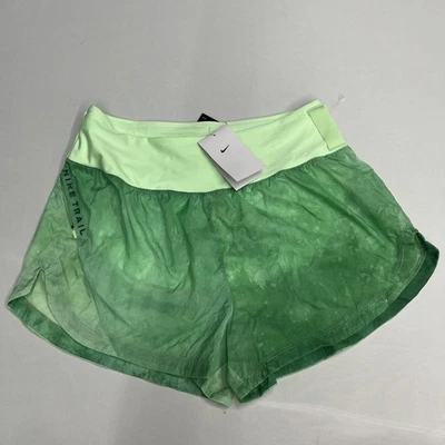 Pantalones Cortos para Correr Nike Trail FN2647-376 Para Mujer Talla M Verde 3" Repeler Tiro Medio Forrados Foto 1 de 4