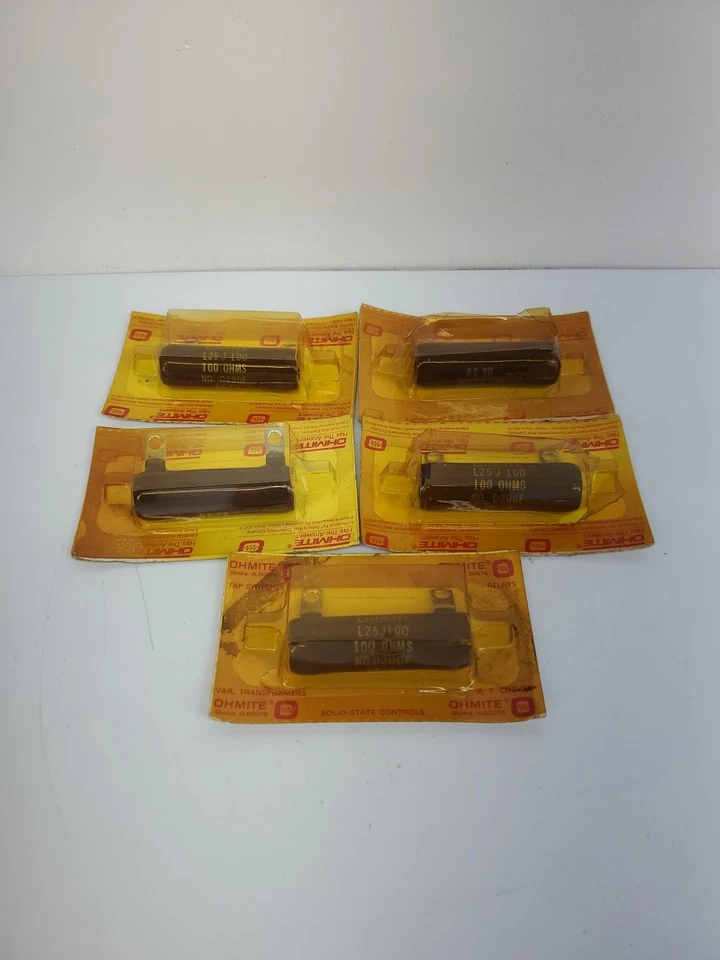 L25J100 Ohmite Resistor 100 Ohm 25w 5 Wirewound Fixed