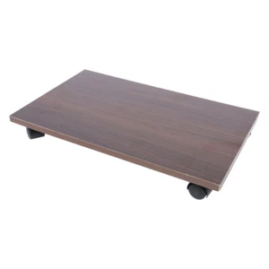 Wooden CPU Stand Movable Host Rack Computer Mainframe Stand CPU Pulley Bracket - Photo 1/12