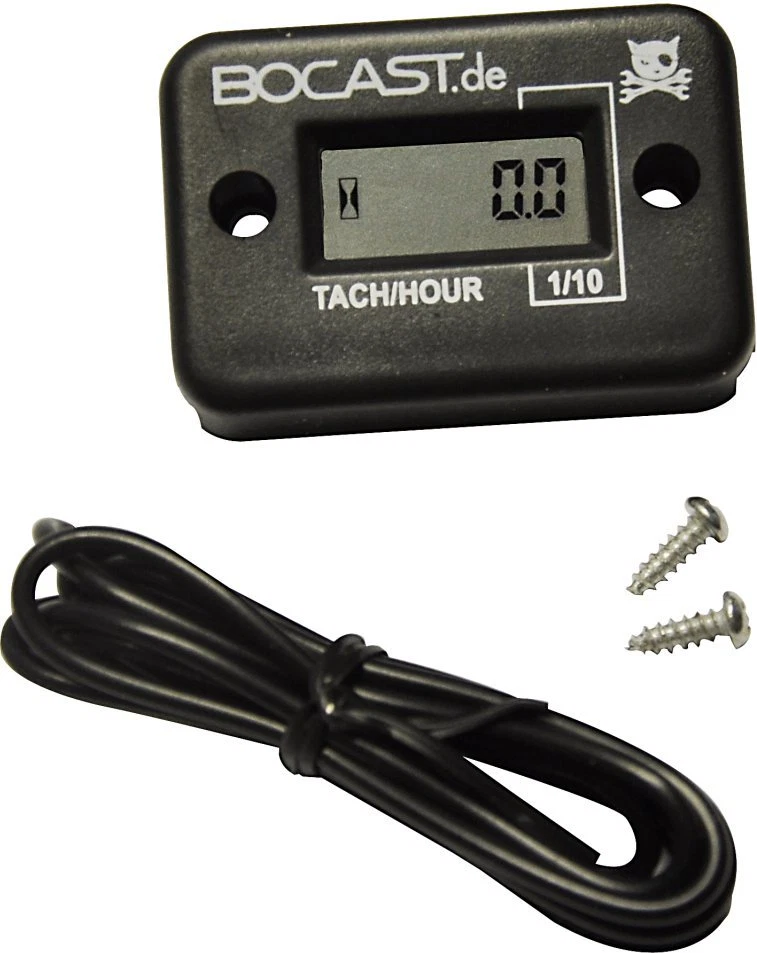 Bocast Drehzahlmesser Betriebsstundenzähler für Einzylinder Aussenborder