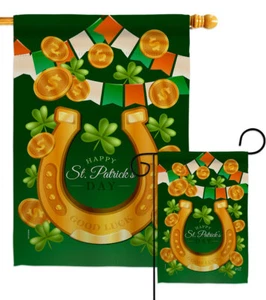 Lucky Irish Garden Bandera Primavera San Patricio Regalo Decorativo Patio Casa Estandarte - Imagen 1 de 19