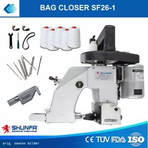 COMBI ANGEBOT Tragbare SACKNÄHMASCHINE orig.Shunfa KF6 mit 5000m Garn + Gratis - Bild 1 von 12