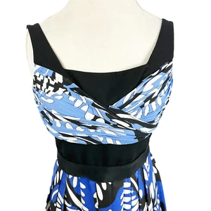 Diane Von Furstenberg Sita Dress Empire Waist Modest Resort Beachy Print Size 4 - Picture 1 of 14