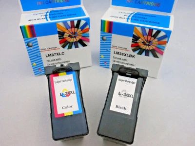 2PK 36XL BLK & 37XL CLR Ink Cartridge for Lexmark X6650 X6675 X5650 X4650 3650 - Image 1 of 3