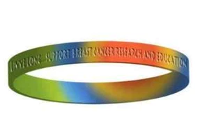 LIVVE LONG Breast Cancer Awareness Wristband Komen - Picture 1 of 1