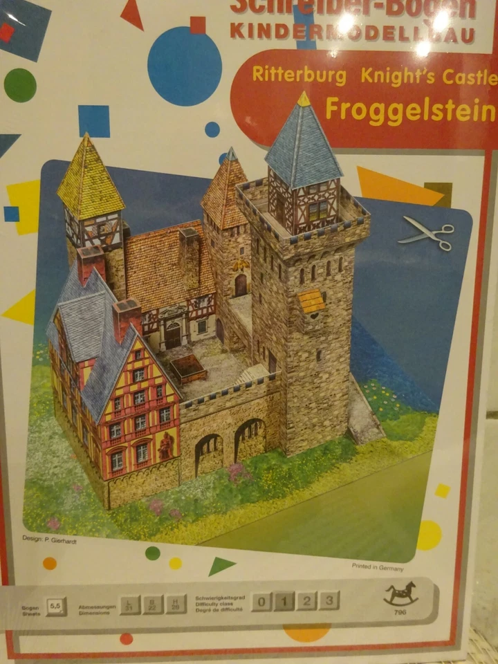 Ritterburg Froggelstein Schreiber-Bogen Kartonbausatz *NEU* Bastelbogen