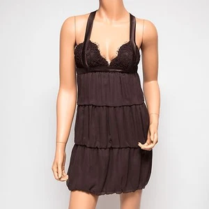 NWT Ingwa Melero Mahogany Brown Virgo Dress 22 VD XS $310 - Picture 1 of 7