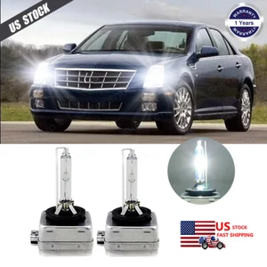 2Pcs Front HID Headlight Bulbs Fit For Cadillac DTS 2006 - 2011 Low & High Beam - Bild 1 von 12