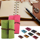 Vintage Retro Leaf Notebook PU Leather Cover Loose-Leaf Diary Sketchbook Gifts