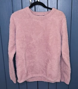 Suéter Rosa Claro Difuso Talla L XL Acogedor Coqueta Hada Casa Núcleo Barbiecore - Imagen 1 de 6