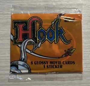 1991 Topps Hook Movie Super Glossy Trading Card New Sealed Pack - Robin Williams - Picture 1 of 2