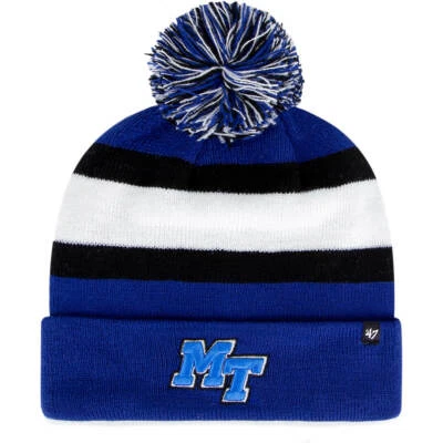 Middle Tennessee State Blue Raiders '47 Brand Breakaway Cuff Knit Cap/Hat w/pom - Image 1 of 2