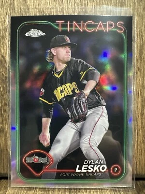 2024 Topps Pro Debut Chrome Dylan Lesko #PDC-139 Fort Wayne Tincaps - Image 1 of 2