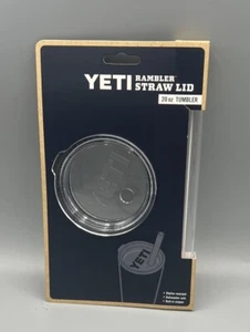 New Authentic Original Yeti Rambler Replacement Straw & Lid for 20oz Tumbler - Imagen 1 de 2