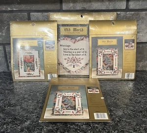 Vtg Another Look Old World Collection 4 Stitchery Kit Set 1-2708, 1-2804, 2-2801 - Picture 1 of 7