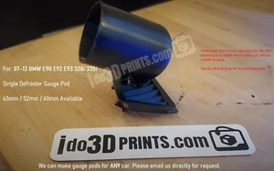 BMW 07-13 E90 E92 E93 328 335 Gauge Pod Defroster 52mm Single - Picture 1 of 8