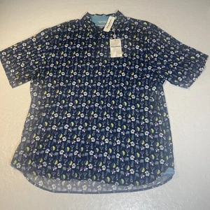 Tommy Bahama Shirt Men XL Multi Martini Glass Pineapples Floral Hawaiian Beach - Picture 1 of 10