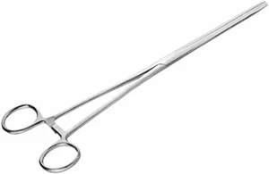 10" Straight Hemostat Forceps Locking Clamps Stainless Steel Surgical Instrument - Picture 1 of 5
