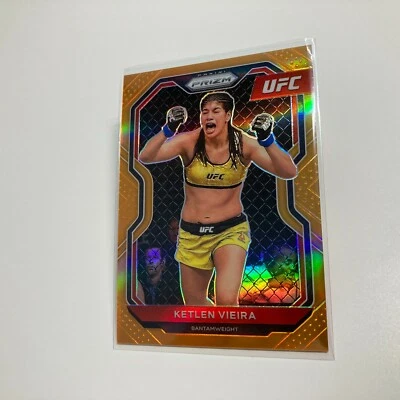 Ketlen Vieira 2021 Panini Prizm UFC Orange Refractor Card 96/99 #85 - Image 1 of 4
