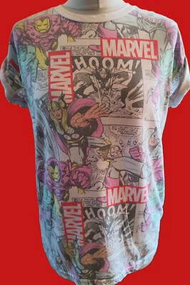 Damen + Teens MARVEL Comics (10) T-Shirt bunt Kurz Arm second Hand Damenkleidung - Bild 1 von 4
