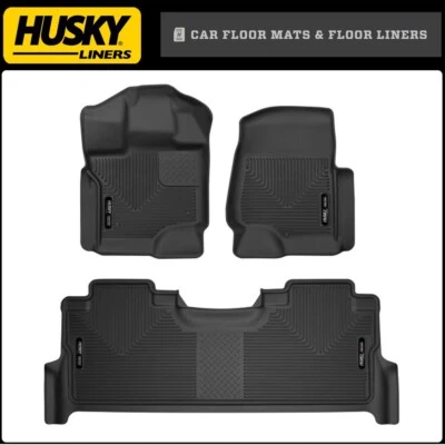 Husky Liners X-ACT CONTOUR Floor Mats for 21-25 Ford F-150 CrewCab w/Storage Box - Image 1 of 4