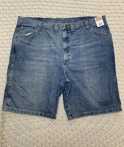New Wrangler Carpeter Jeans Shorts Men’s Sz 46x11 Blue Denim 100%Cotton 64WC4Al - Picture 1 of 9
