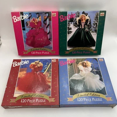 Muñeca Barbie Puzzle Lote de 4 (1988/1989/1990/1991) Edición Limitada (NUEVO EN CAJA/NUEVO) Foto 1 de 4