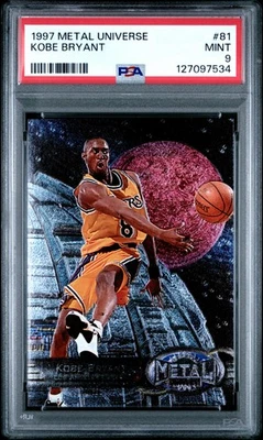 1997 SKYBOX METAL UNIVERSE #81 KOBE BRYANT PSA 9 - Image 1 of 2