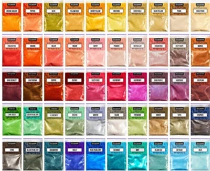 15 Assorted Mica Pigments Bag's Mixed Colors Mineral Mica Powder Cosmetic Grade - Picture 1 of 1