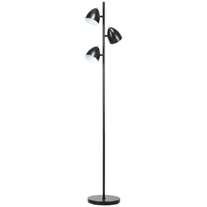 Stehlampe, 40 W 3 flammig Stehleuchte mit Lampenschirmen aus Stahl, E27 Fassung - Bild 1 von 10