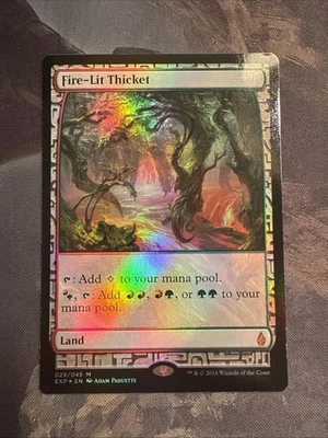 Fire-Lit Thicket Foil MTG Magic the Gathering Card Zendikar Expeditions - Image 1 of 2