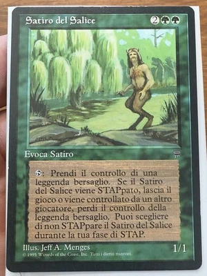 Willow Satyr (ITALIAN- Satiro Del Salice) LEGENDS ~ NM MTG Magic the Gathering - Image 1 of 3