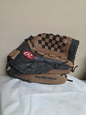 Rawlings Baseball Glove RHT LongHorn Brown And Black Glove 13.5” LH135  Leather  - Image 1 of 4