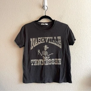 Project Social T Nashville Tennessee Skelett grau Kurzarm Damen Small - Bild 1 von 6