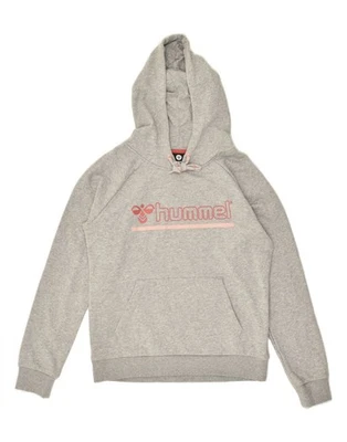 Sudadera con capucha gráfica HUMMEL para mujer Reino Unido 14 gris medio algodón AM12 Foto 1 de 4