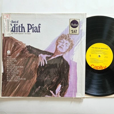 VG+ Tested LP: The Best Of Edith Piaf Capitol Records Shrink Wrap French Chanson - Image 1 of 4