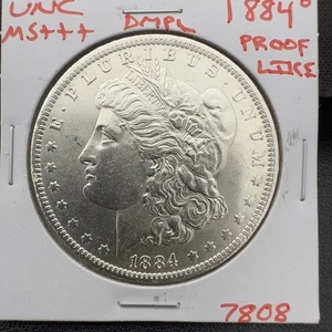 1884 O BU GEM MORGAN SILVER DOLLAR UNC MS+++ DMPL U.S. MINT RARE COIN 7808 - Picture 1 of 2