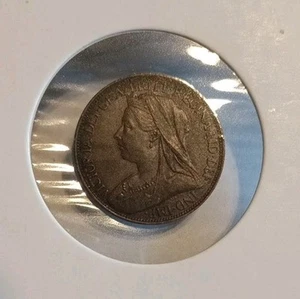 1901 Victoria Farthing Beautiful Copper - Picture 1 of 2