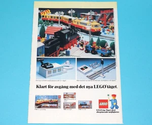 LEGO MAGAZINE ADVERT LEGOLAND TOWN 1980s LEGO GRUPPEN SWEDEN - Bild 1 von 1