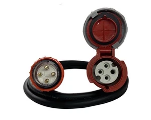 Cable adaptador frigorífico 4 pines 32 amperios aust. Enchufe a 4 pines 32 amperios enchufe frigorífico 1 m - Imagen 1 de 4