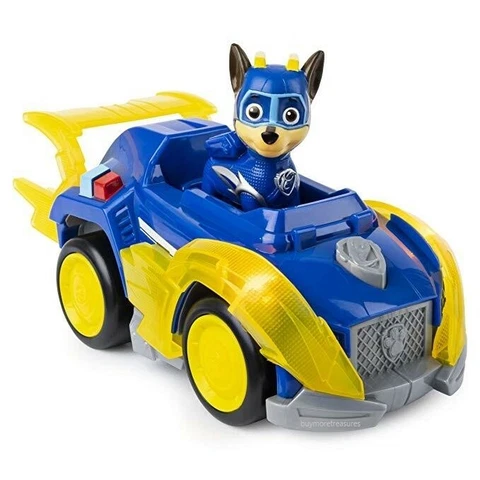 Chase Paw Patrol Vehicle Mighty Pups Super Paws Lights & Sounds Spin Master New Cover