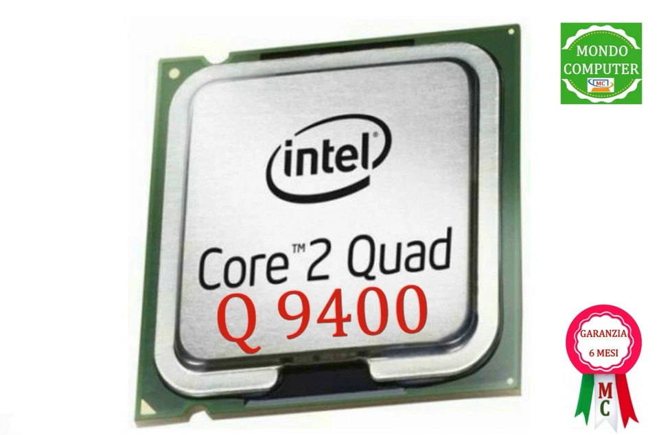 PROCESSORE SOCKET 775 INTEL QUAD CORE Q9400 / 2.40 GHz / 8M / 1333 L2 - Immagine 1 di 1