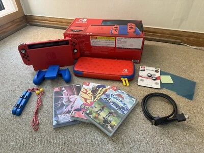 Nintendo Switch Super Mario Edition with 3 packs *No Charger - Image 1 of 4