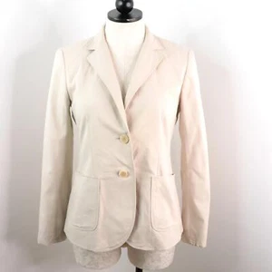 Chaqueta Blazer Traje Mujer Theory 6 Beige Tostado Carrera Negocios Profesional - Imagen 1 de 9