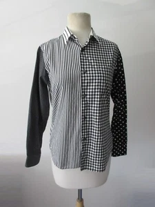 COMME DES GARCONS SHIRT cotton striped check polka dot pattern shirt SM - Picture 1 of 9